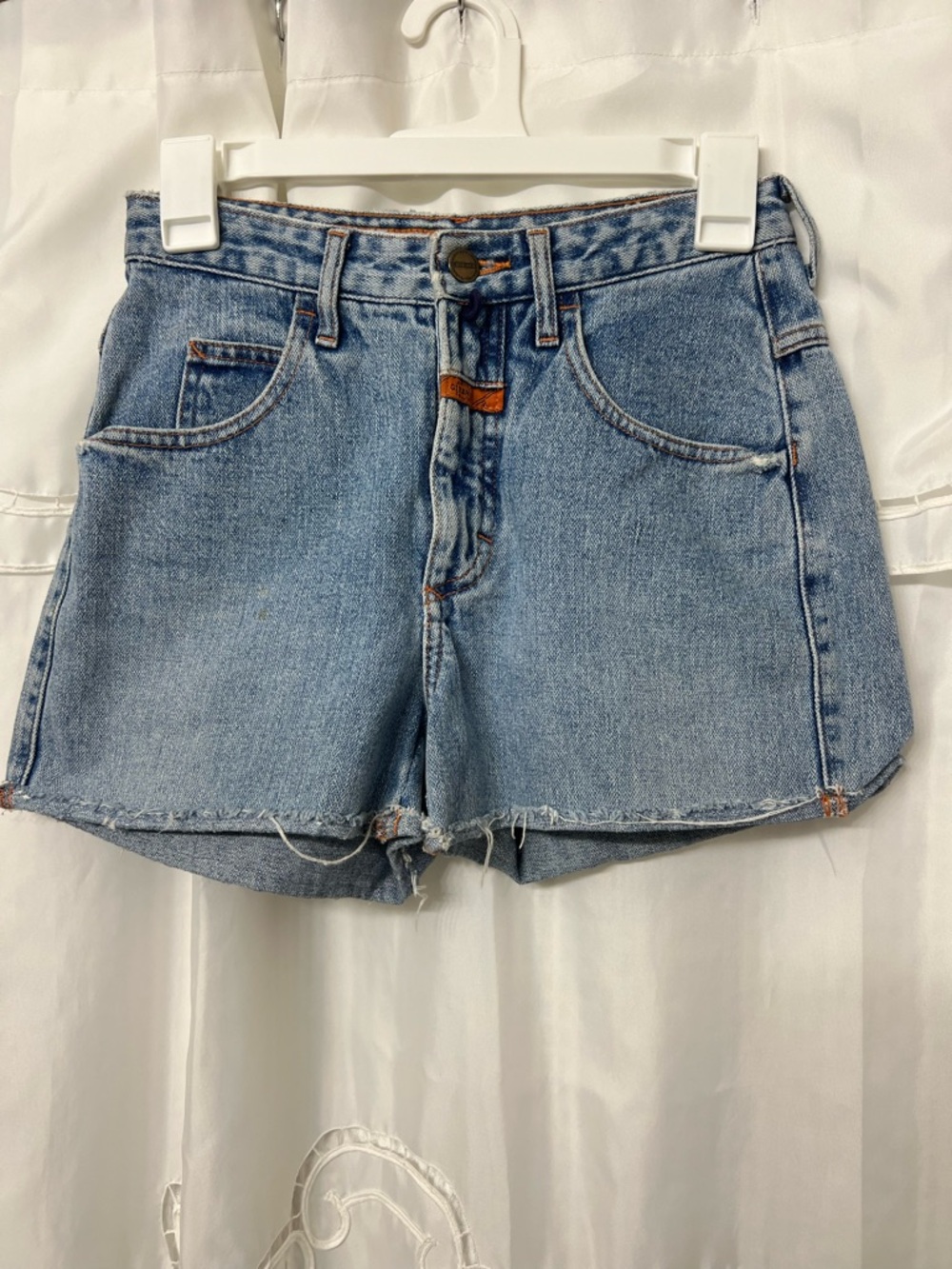 Vintage Marithe Francois Girbaud Stonewashed Denim Cutoff Shorts Women’s 6